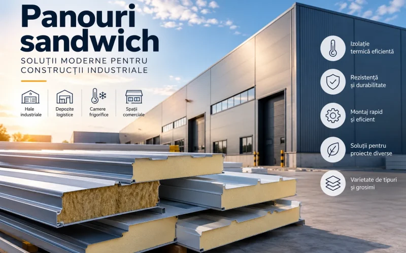 Panouri sandwich: ghid complet despre tipuri, avantaje și utilizări în construcții